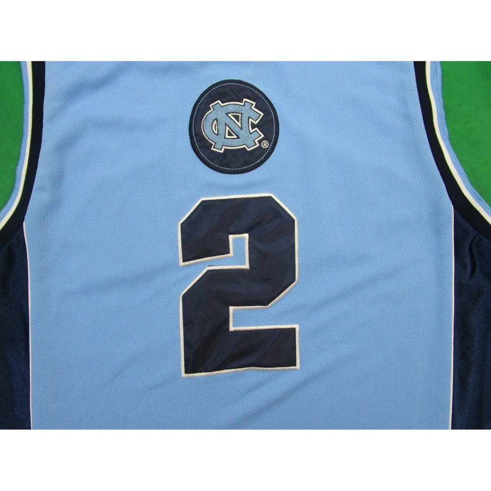 North Carolina Basketball jersey shirt NC Large heels #2 NCAA powdered Blue ACC - Picture 6 of 8